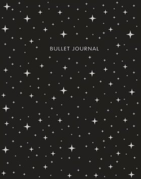 Bullet Journal (Ночное небо) 162x210мм, твердая обложка, пружина, блокнот в точку, 120 стр.