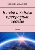 В небе позднем прекрасные звёзды. Загадки