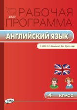 Рабочая программа по английскому языку. 4 класс