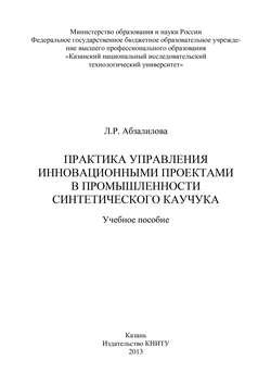 Практика управления инновационными проектами в промышленности синтетического каучука