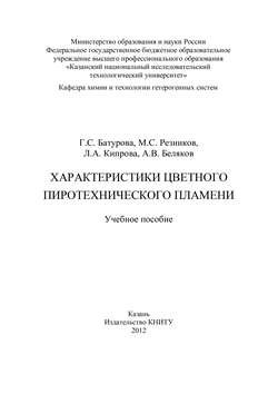 Характеристики цветного пиротехнического пламени