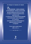 Влияние динамики основных показателей развития физической культуры и спорта и макроэкономических показателей в субъектах Российской Федерации на увеличение доли учащихся и студентов, систематически занимающихся физической культурой и спортом. Сопоставительный анализ (2008–2013 гг.)