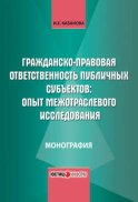 Гражданско-правовая ответственность публичных субъектов: опыт межотраслевого исследования