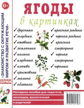 Ягоды в картинках. Наглядное пособие для педагогов, воспитателей, логопедов, родителей