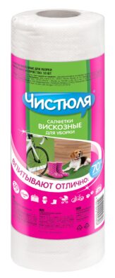 ЧИСТЮЛЯ салфетки вискозные в рулоне 30 шт