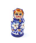 Матрешка Нина белая (3 матрешки, 9см)