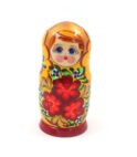 Матрешка Нина Желтая (5 матрешек, 17см)