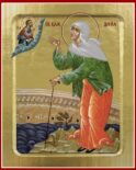 Икона Ксении Петербургской, блаженной (со Спасителем) (на дереве): 125 х 160