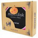 Мультидиск 30 см Mini, розовый и мятный (бадминтон + фрисби)