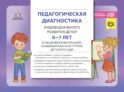 Педагогическая диагностика индивидуального развития детей 6-7 лет в общеобразовательной/комбинированной группе детского сада
