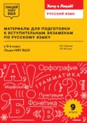 Материалы для подготовки к вступительным экзаменам по Русскому языку в 9-й класс Лицея НИУ ВШЭ